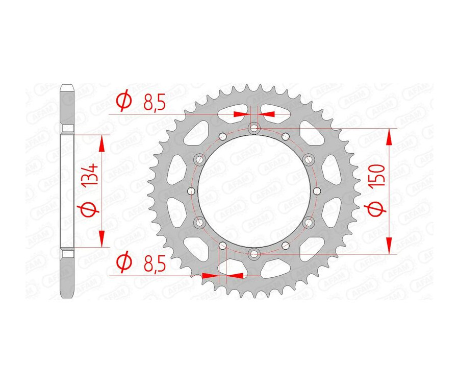 Couronne AFAM acier standard 16204 - 520