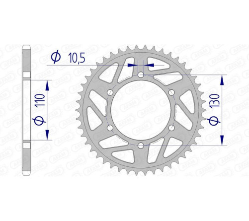 Couronne AFAM aluminium 13814 - 520 - 1074478007