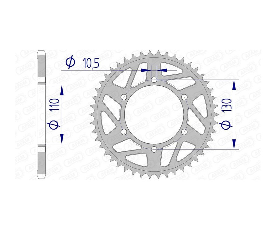 Couronne AFAM aluminium 13814 - 520