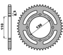 Couronne PBR acier C45 standard 4418 - 420 - 1075317001