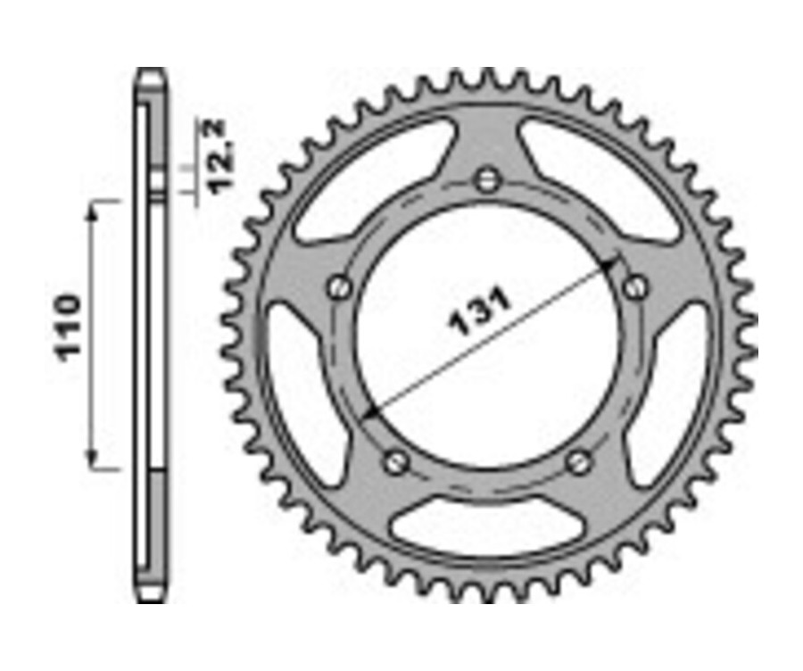 Couronne PBR aluminium ultra-light 4585 - 525