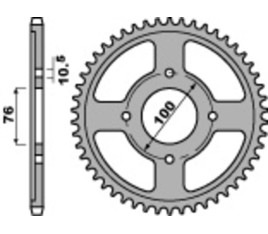 Couronne PBR acier C45 standard 817 - 530