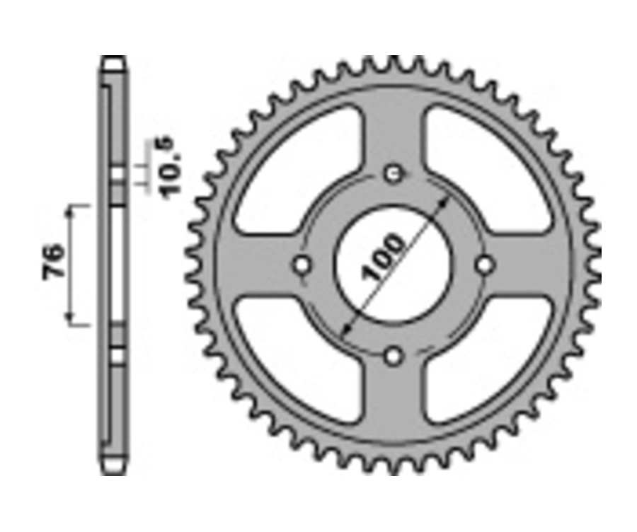 Couronne PBR acier C45 standard 817 - 530