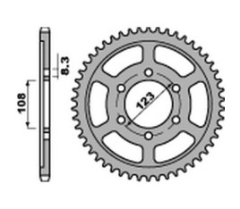 Couronne PBR acier C45 standard 4606 - 428 - 1075367001