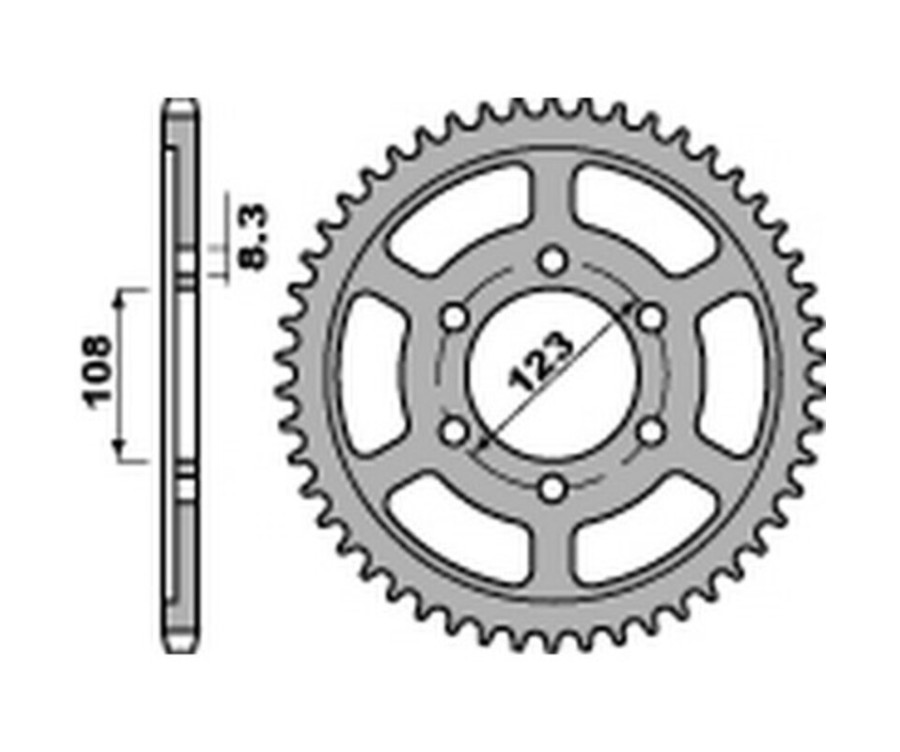 Couronne PBR acier C45 standard 4606 - 428