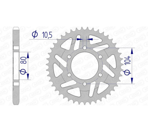 Couronne AFAM aluminium 17610525 - 1074608002