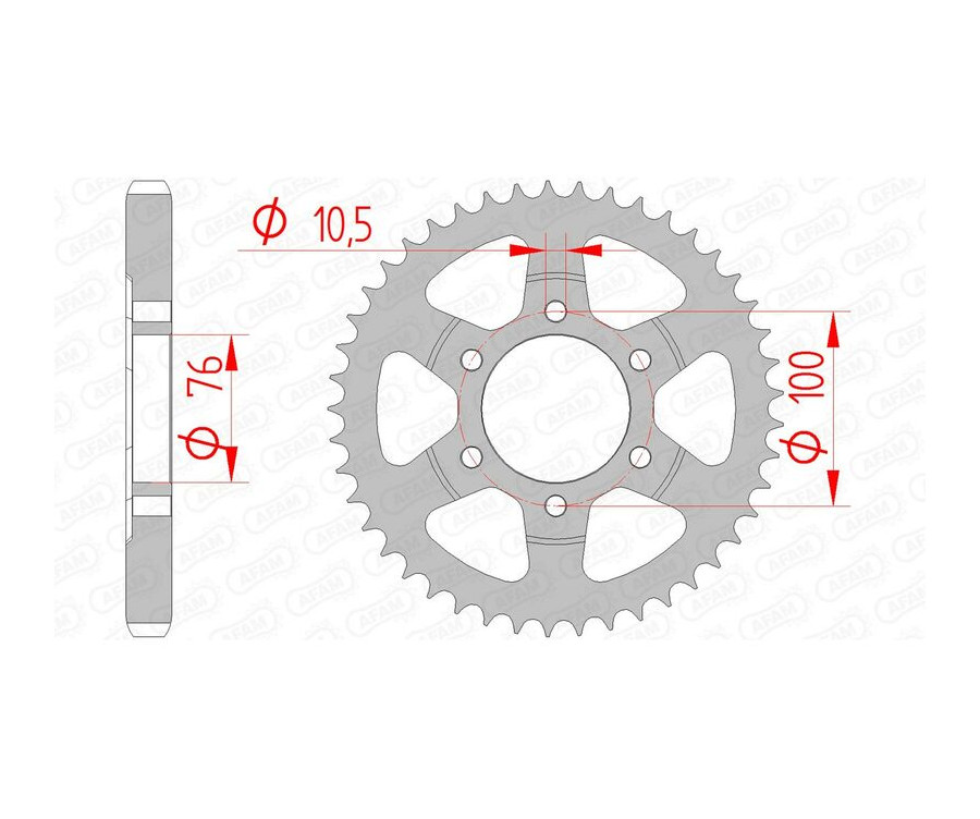 Couronne AFAM acier standard 14902 - 530