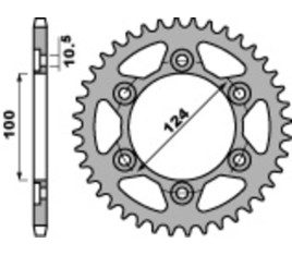 Couronne PBR acier C45 standard 4366 - 525 - 1075293003