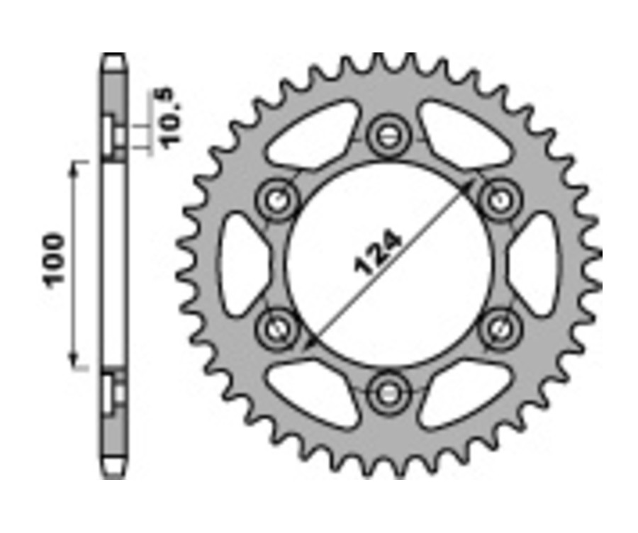 Couronne PBR acier C45 standard 4366 - 525