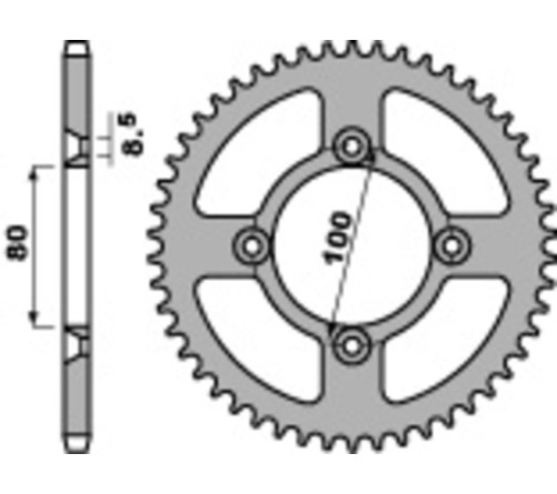 Couronne PBR acier standard 238 - 420 - 1075239001