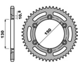 Couronne PBR acier C45 standard 236 - 520 - 1075238001