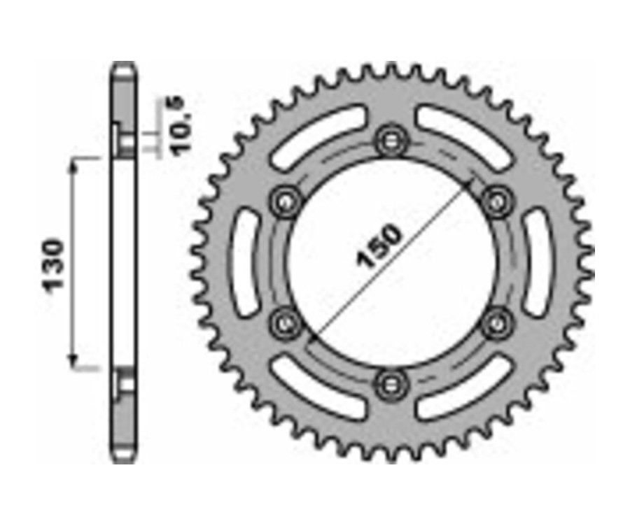 Couronne PBR acier C45 standard 236 - 520