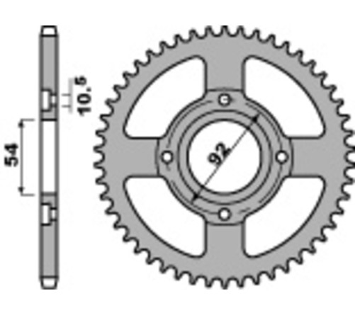 Couronne PBR acier C45 standard 835 - 428 - 1075454002