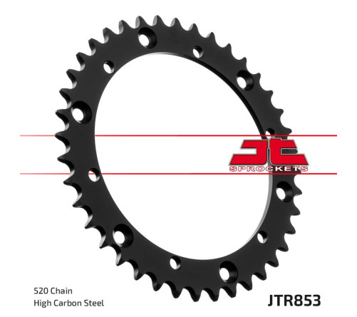 Couronne JT SPROCKETS acier standard 853 - 520 - 1075163010