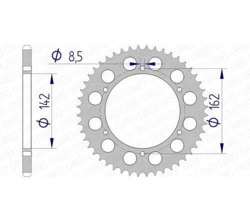 Couronne AFAM aluminium 15305 - 520 - 1074541001