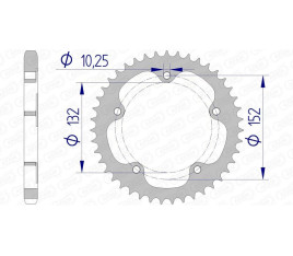 Couronne AFAM aluminium 93836 - 525