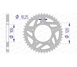 Couronne AFAM aluminium 36801 - 520 - 1074635006