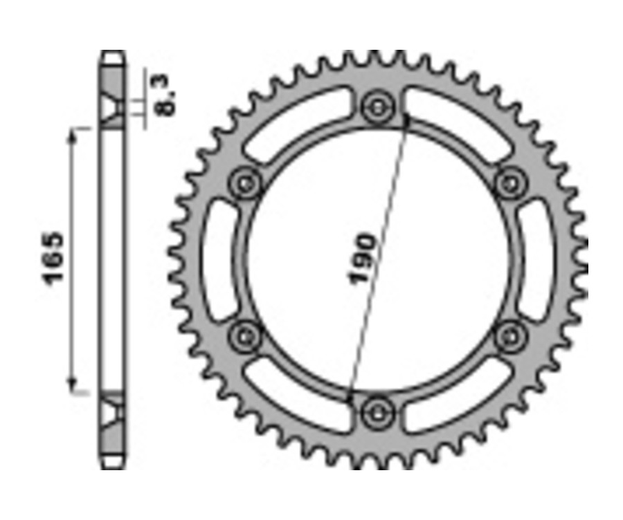 Couronne PBR acier C45 standard 896 - 520