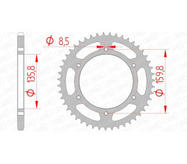 Couronne AFAM acier standard 35304 - 520 - 1074621003