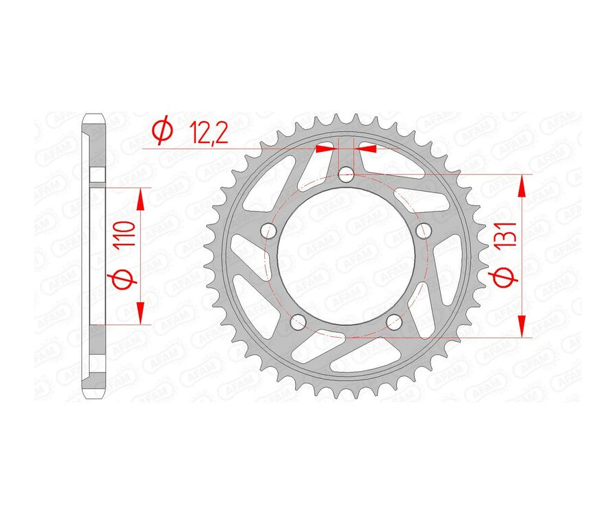 Couronne AFAM acier standard 164800 - 525