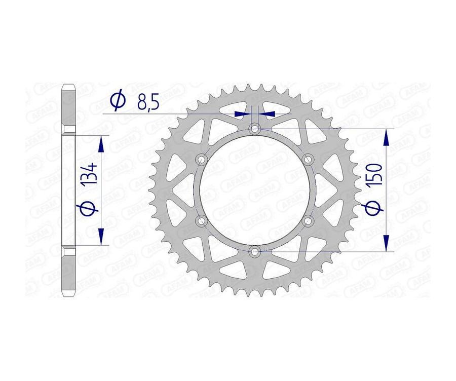 Couronne AFAM aluminium 17206520