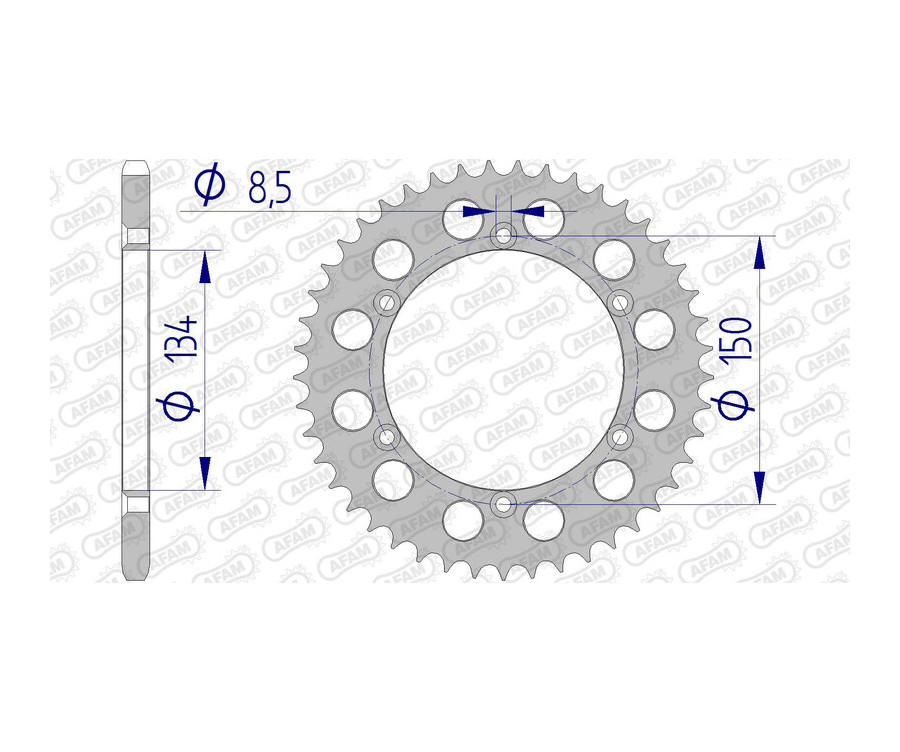 Couronne AFAM aluminium 17206520