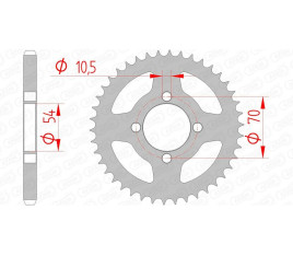 Couronne AFAM acier standard 10229 - 428