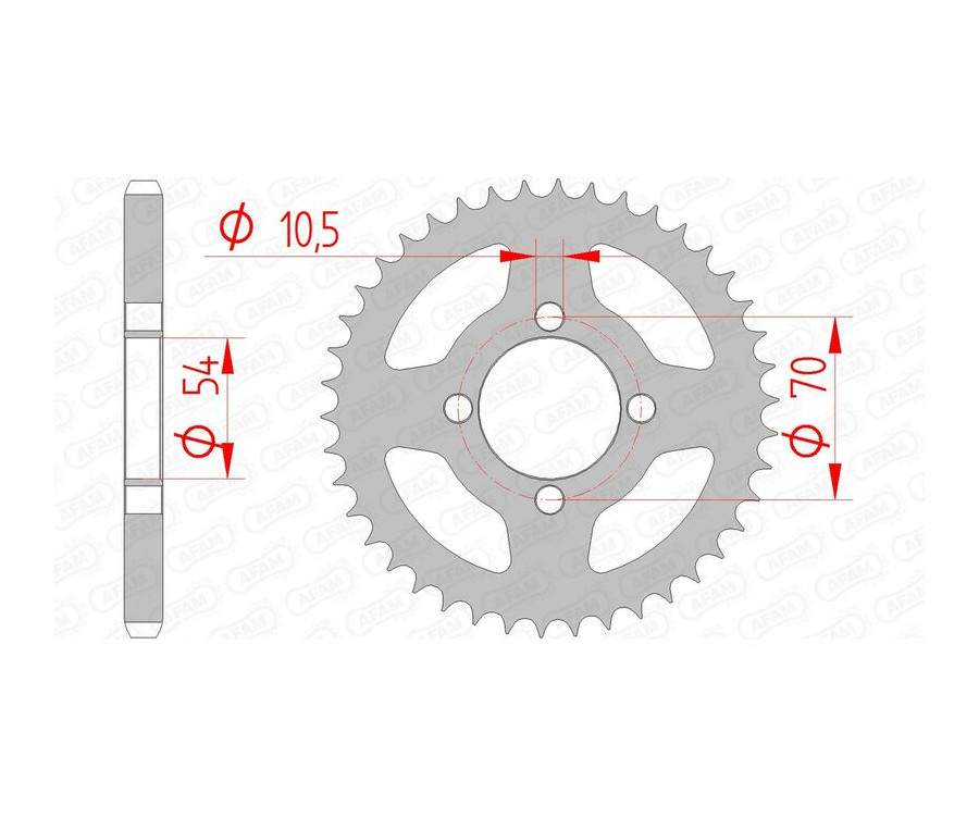 Couronne AFAM acier standard 10229 - 428