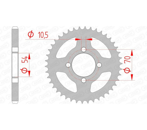 Couronne AFAM acier standard 10229 - 428 - 1074339001