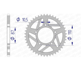 Couronne AFAM aluminium 15405 - 520 - 1074548003