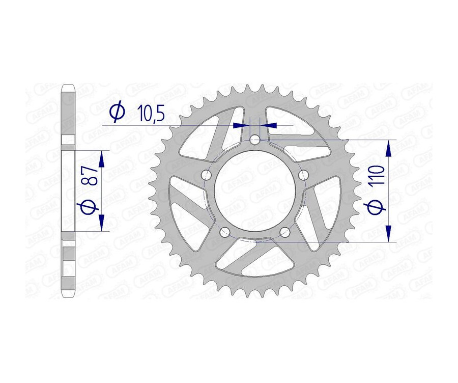 Couronne AFAM aluminium 15405 - 520