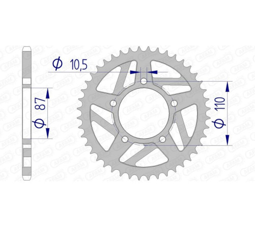 Couronne AFAM aluminium 15405 - 520 - 1074548003