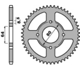 Couronne PBR acier standard 834 - 420