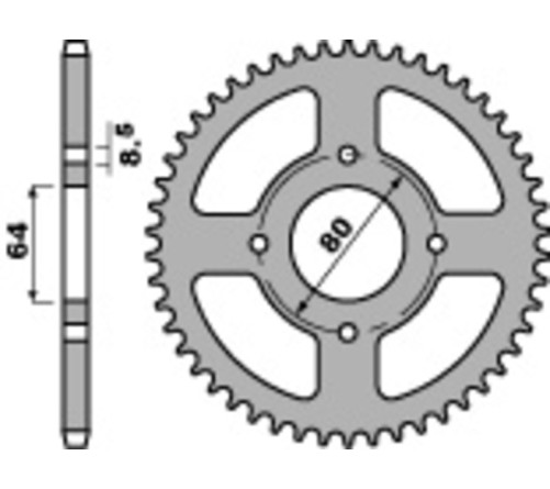 Couronne PBR acier standard 834 - 420