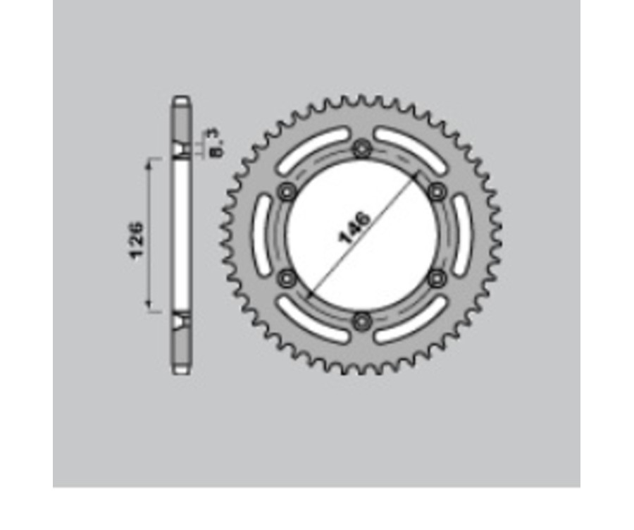 Couronne PBR acier C45 standard 805 - 428