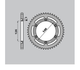 Couronne PBR acier C45 standard 805 - 428