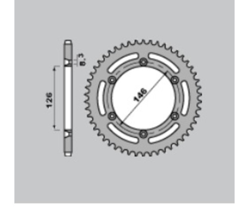 Couronne PBR acier C45 standard 805 - 428