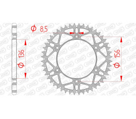 Couronne AFAM acier anti-boue 14206 - 520