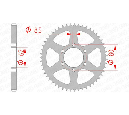 Couronne AFAM acier standard 12208 - 428 - 1074415004