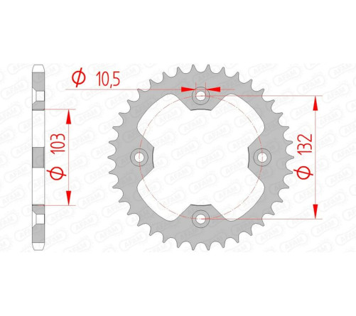 Couronne AFAM acier standard 71305 - 520 - 1074719002