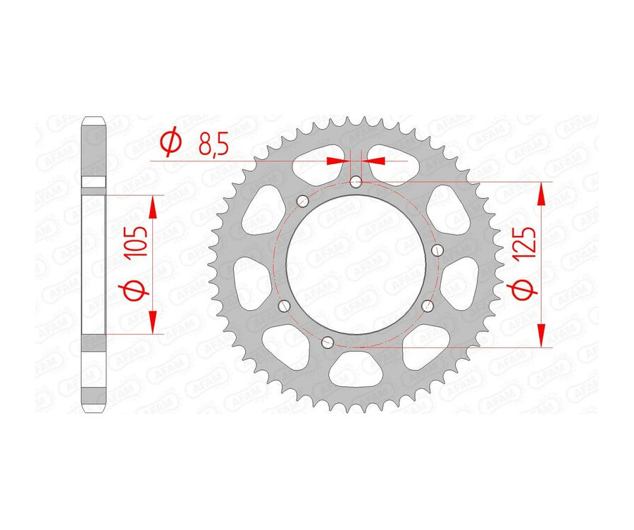 Couronne AFAM acier standard 47200 - 428