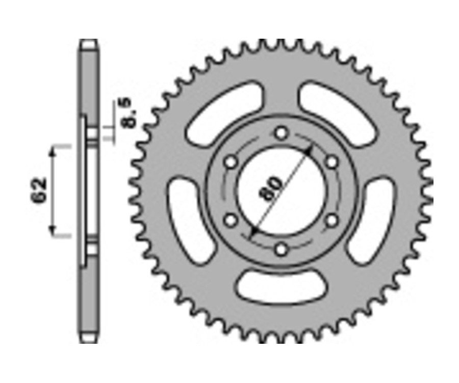 Couronne PBR acier C45 standard 842 - 428