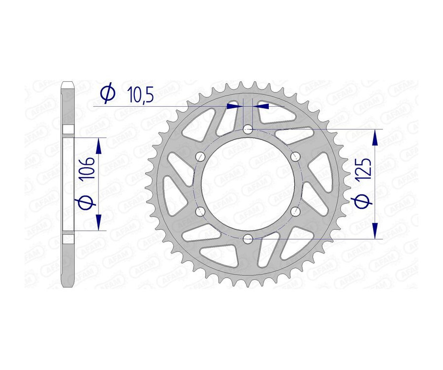 Couronne AFAM aluminium 87606 - 520