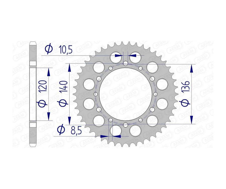 Couronne AFAM aluminium 17404520