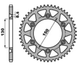 Couronne PBR acier C45 standard 270 - 520 - 1075493006