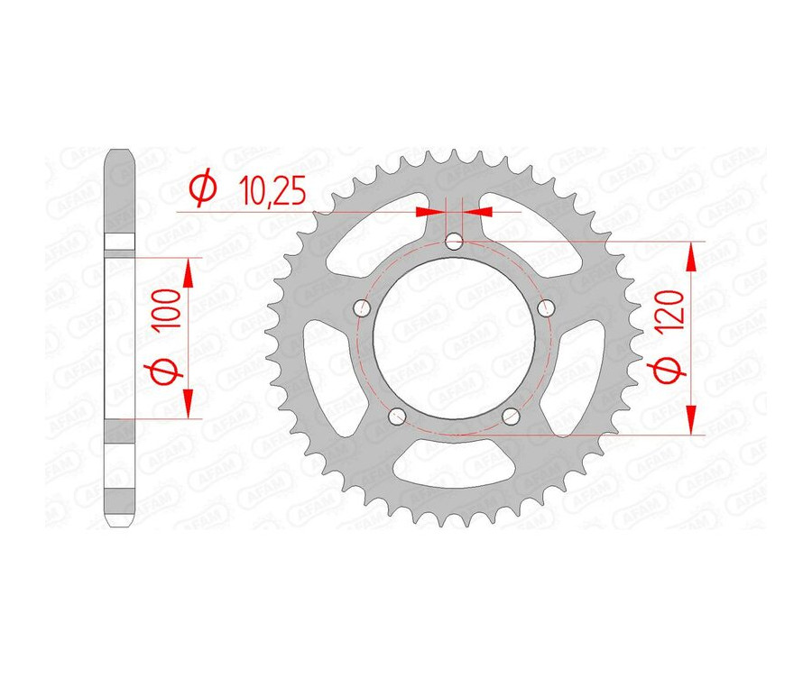 Couronne AFAM acier standard 35800 - 525