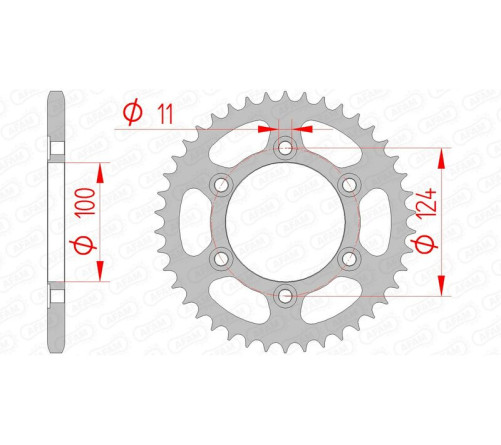 Couronne AFAM acier standard 50602 - 520 - 1074667010