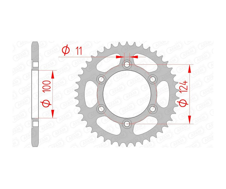 Couronne AFAM acier standard 50602 - 520