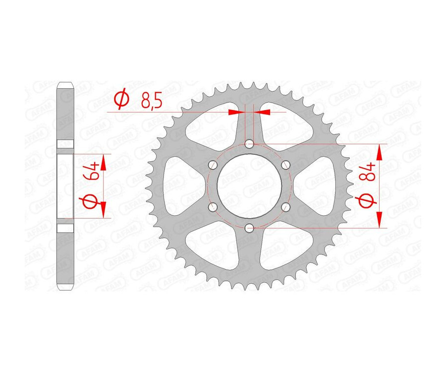 Couronne AFAM acier standard 14200 - 428