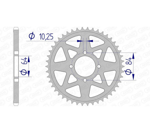 Couronne AFAM aluminium 15310 - 520 - 1074543001